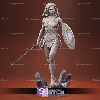 merveille femme fille gadot v2 stl dossiers 3d impression figurine 3d print model - Mito3D