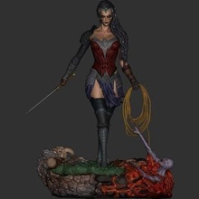 wonderwoman evil 3d print model - Mito3D