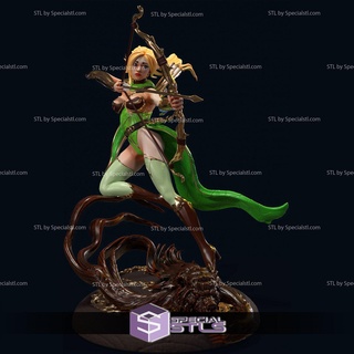 bois elfe archer fanart prêt 3d impression bois elfe archer fanart prêt 3d impression 3d print model - Mito3D
