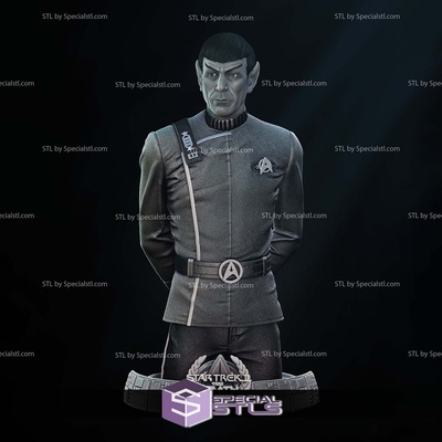 wrath of khan spock bust 3d printing models specialstl star trek 3d print model - Mito3D