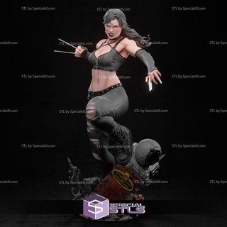 x23 action pose v4 stl files x-men 3d printing figurine 3d print model - Mito3D