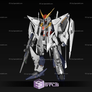 xi Gundam rx 105 bereit 3d drucken Modell 3d print model - Mito3D