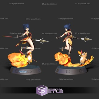 Xiangling Genshin impacto 3d impressão modelo 3d print model - Mito3D