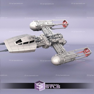 y-wing starfighter stl files star wars 3d model 3d print model - Mito3D