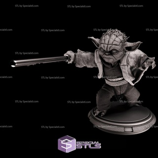 Yoda Schlacht Star Kriege 3d Modelle 3d print model - Mito3D
