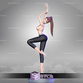 yoga niña 3d imprimible stl archivos arte fan 3d print model - Mito3D