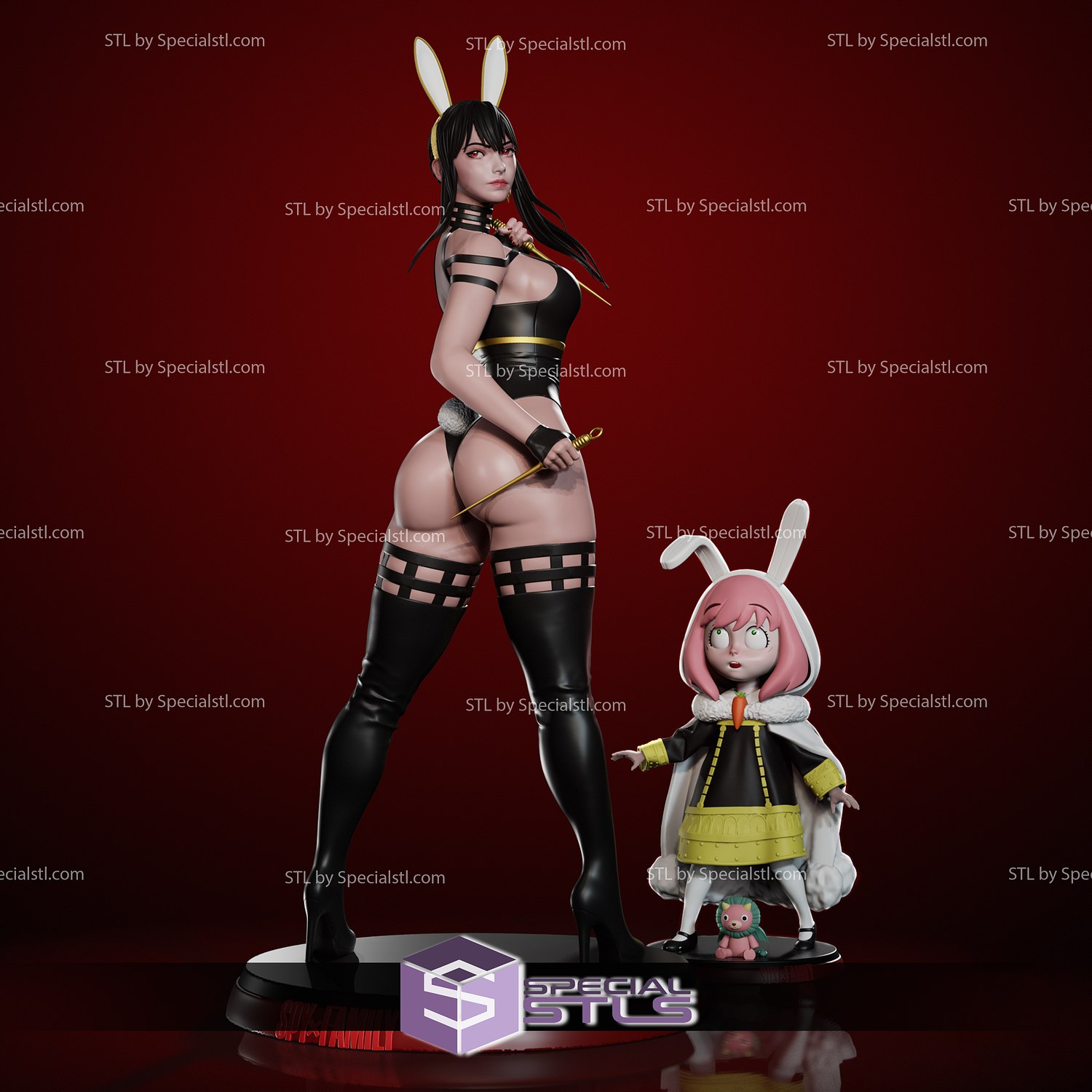 yor forger thicc bunny version anya ready 3d print 3D print model - Mito3D