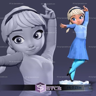jovem Elsa stl arquivos Admirador arte 3d print model - Mito3D