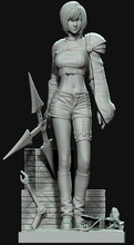 Yuffie Kisaragi v2 Finale Fantasie 7 3d print model - Mito3D