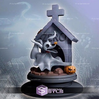 zero ghost dog stl files nightmare chrismast 3d model 3d print model - Mito3D