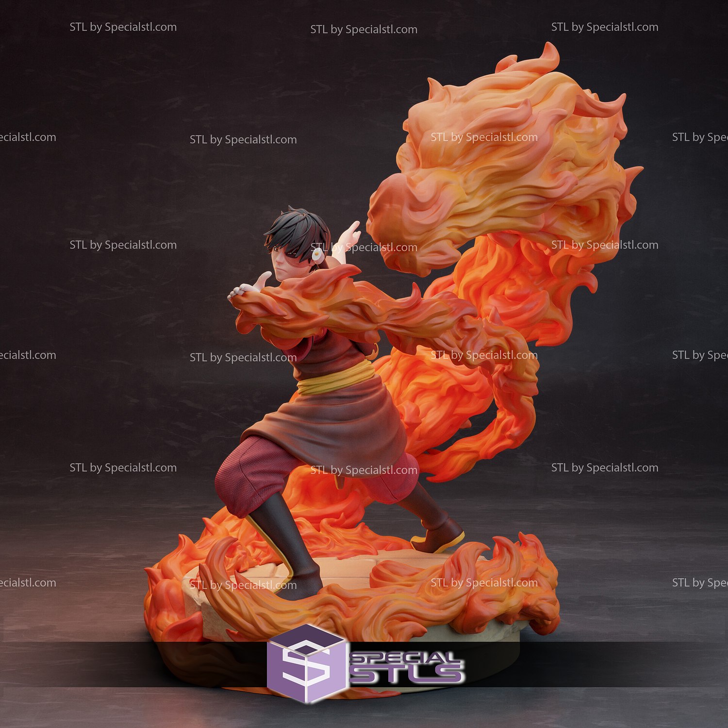 zuko stl Dosyalar avatar karikatür 3d baskı heykelcik 3D print model - Mito3D