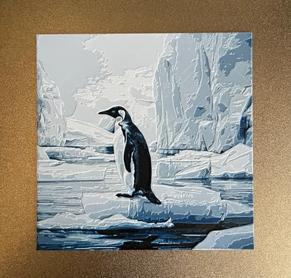 39 soleado pingüino filamento pintura 3d by ian pequeño on gracias multicolor arte sunlu intercambio filamentos forja sombreros 3d print model - Mito3D