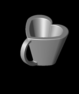 -heart cup mechanics 3d print model - Mito3D