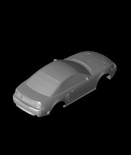04 mustang rc body 1 10 scale div 3d print model - Mito3D