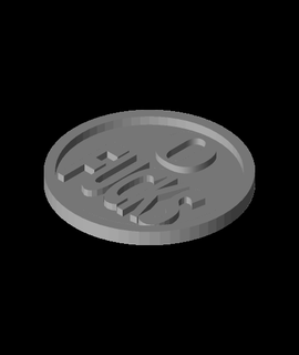 0 fucks coin 3d model heavymetalguy thangs 3d print model - Mito3D