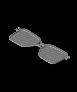 100 impresso oculos escuros 3d modelo Serra estampas 3d print model - Mito3D