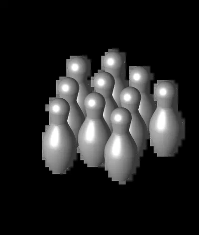 10 bowling pins game - 3d by gareth7562 on thangs 3d print model - Mito3D