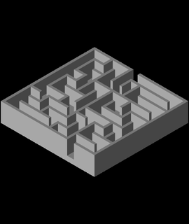 10x10 maze rs626 3d print model - Mito3D