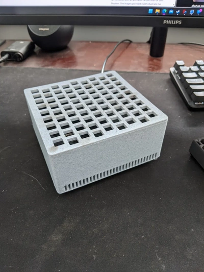 120mm ventilator desktop luft filter 3d by erschöpft on danke 3d print model - Mito3D
