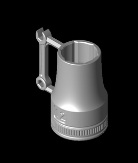 12mm red bull white claw socket 3d model thangs 3d print model - Mito3D