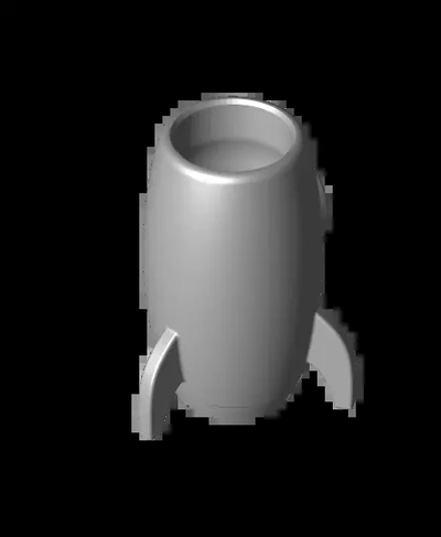 12oz slim rocket adventure can cup - 3d by glytch on thangs 3d print model - Mito3D