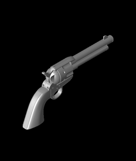 1873 Friedensstifter Stütze Revolver 3d Modell agepbiz danke 3d print model - Mito3D
