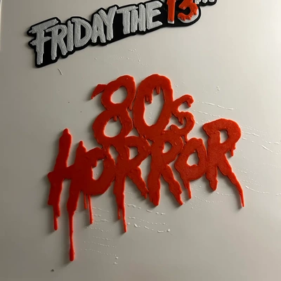 1980's 80's horror shelf art - 3d by printanything on thangs 3d print model - Mito3D