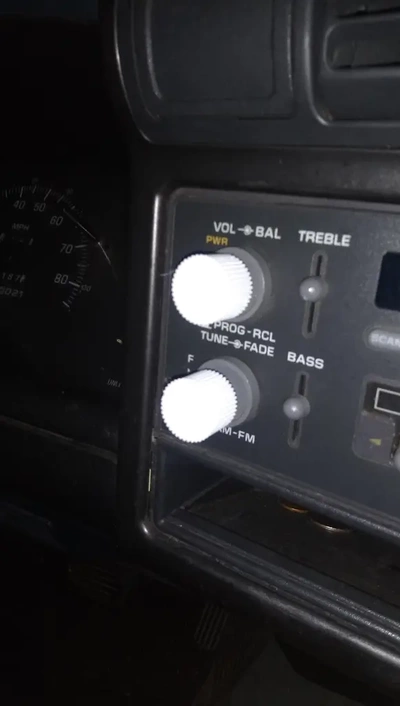 1994 chevrolet s-10 radio dial knobs - 3d by timid possum on thangs 3d print model - Mito3D