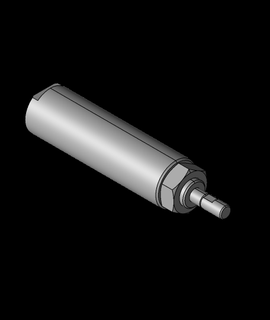 1 1-16 bore stainless steel cylinder - 3d model thangs 3d print model - Mito3D