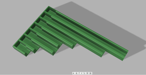 1 4 pollice presa estensione vassoio tri 3d print model - Mito3D