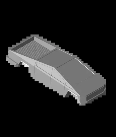 1 64 cibertruck corpo rodas 3d by pixel2polymer on 3d print model - Mito3D