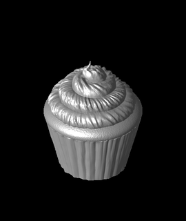 1 an printiversaire petit gâteau aliments boisson 3d print model - Mito3D
