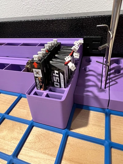 1s pequeno grito bateria organizador 2x1 gridfinity 3d by gisenberg on 3d print model - Mito3D