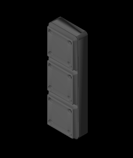 1x3 hex mordeu holder3mf evanmeltzer 3d print model - Mito3D