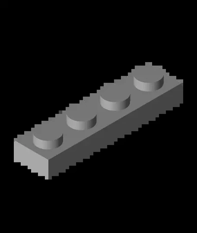 1x4 small flat lego brick - 3d by dr on thangs 3d print model - Mito3D