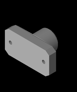 2 holed base framboesa pi cam monte 3d print model - Mito3D