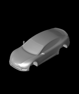 2016 Tesla Modell Körpergröße 3d danke 3d print model - Mito3D