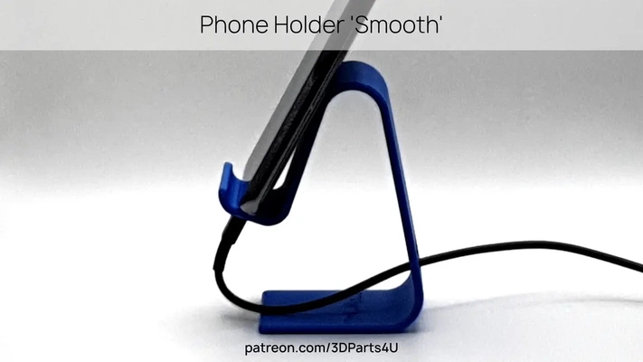 2023-1 phone holder 'smooth' - 3d by parts4u on thangs 3d print model - Mito3D