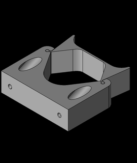 21mm vassoura suporte flexura 3d modelo 3d print model - Mito3D