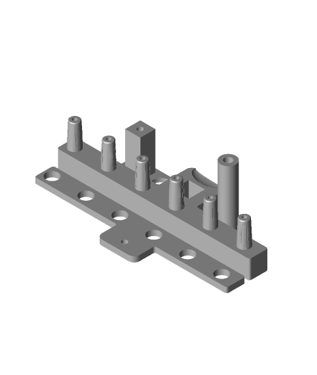 24 wellplate 6 channel vacío aspirador 3D print model - Mito3D