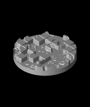 25mm cercle carré cassé tuile bases 3d modèle 3d print model - Mito3D