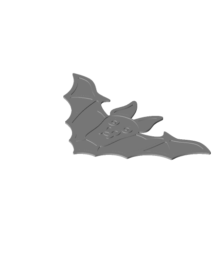 2d bat halloween decorations Animals 3D print model - Mito3D