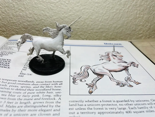 2nd ed ad&d unicorn - 3d by stormcrow on thangs 3d print model - Mito3D