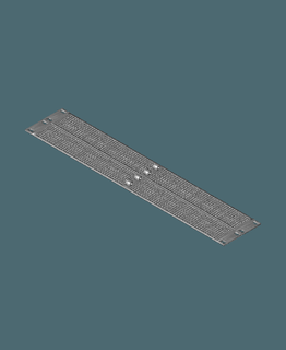2u ventelation rack plate3mf - lauscha681 3d print model - Mito3D