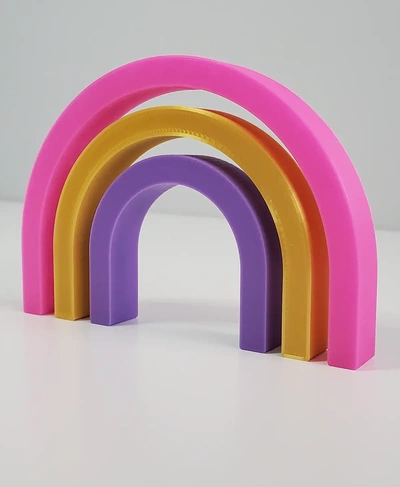 3-piece geometric rainbow decor - 3d by karenchaudesigns on thangs 3d print model - Mito3D