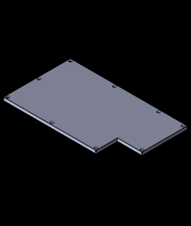 35 sata boîtier disque dur intégré dispositifs 3d print model - Mito3D