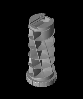 31 day spiral pill box deeper pockets wi 3d model thangs 3d print model - Mito3D