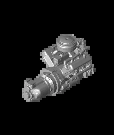 33 engine-trannystl - 3d by night on thangs 3d print model - Mito3D