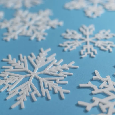 35 snowflakes - 3d by on thangs snow flake flakes snowflake winter decor decoration doodle doodled doodles christmas season hanging ice 3d print model - Mito3D