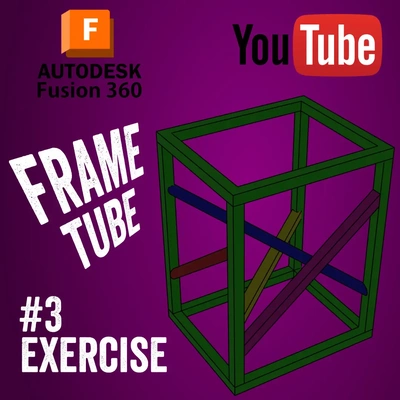 3 tutorial fusion 360 - frame tube pistacchio graphic 3d by pistacchiographic on thangs sketch fusion360 3d print model - Mito3D